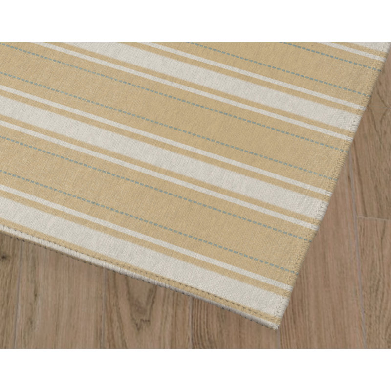 Longshore Tides Anda Coastal Striped Kitchen Mat Wayfair